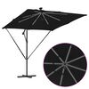 vidaXL Cantilever Banana Parasol Black 249 x 249 x 250 cm