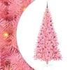 vidaXL Christmas Tree with LED Light Pink 180 cm PVC and Steel