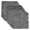 vidaXL Mosaic Tiles Grey 30 x 30 cm Marble