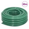 vidaXL Garden Hose with Fitting Set Green 0.75" 30 m PVC