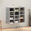 vidaXL Shoe Cabinet Concrete grey 77.5 x 30 x 67 cm Engineered Wood