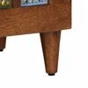 vidaXL TV Cabinet with Drawer Walnut 100 x 33 x 46 cm Solid Mango Wood