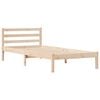 vidaXL Bed Frame Brown 225.5 x 105.5 x 69.5 cm Solid Pine Wood