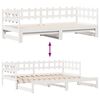 vidaXL Daybed with Trundle and Drawers without Mattress White 90x190 cm Single