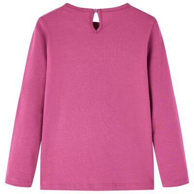 Kids' T-shirt with Long Sleeves Raspberry 92