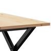 vidaXL Coffee Table X-Frame 60x60x40 cm Solid Wood Pine and Steel