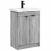 vidaXL Bathroom Furniture Set Grey Sonoma 78.5 x 37.5 x 81 cm