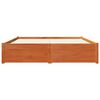 vidaXL Bed Frame with Drawer Wax Brown 160 x 200 cm Solid Pine Wood