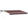 vidaXL Brown and White 3.5 x 2 m Polyester with PU coating
