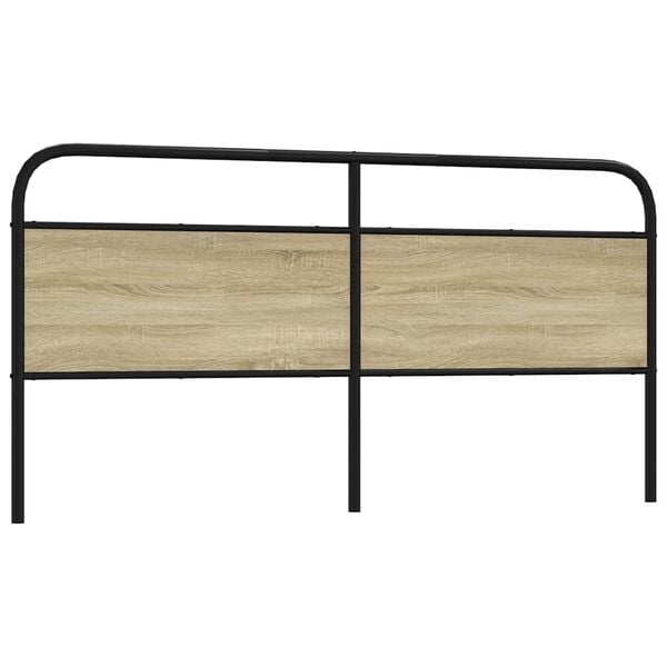 vidaXL Replace Headboard Sonoma Oak 190 cm Steel and Engineered Wood