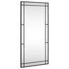vidaXL Wall Mirror Black 50x100 cm Rectangle Iron