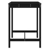 vidaXL Garden Table Black 82.5x82.5x110 cm Solid Wood Pine