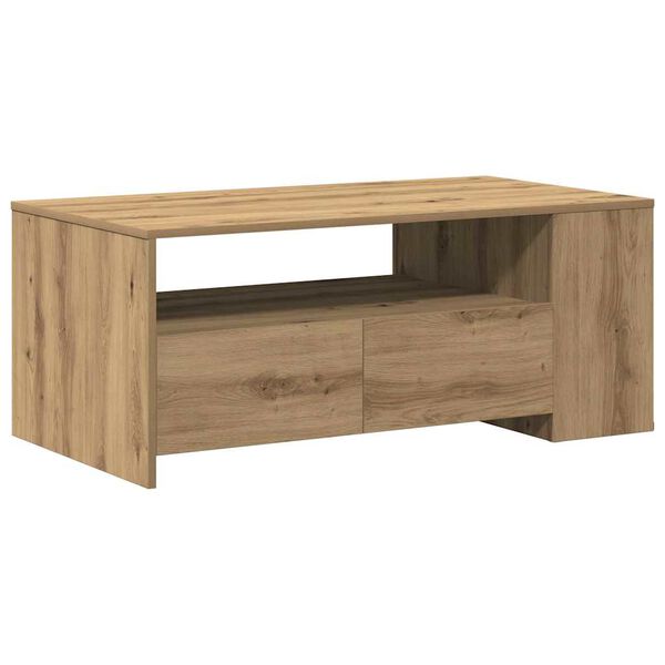 vidaXL Coffee Table Artisan Oak 102 x 55 x 43.5 cm Engineered Wood