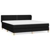 vidaXL Box Spring Bed with Mattress Black 160x200 cm Fabric