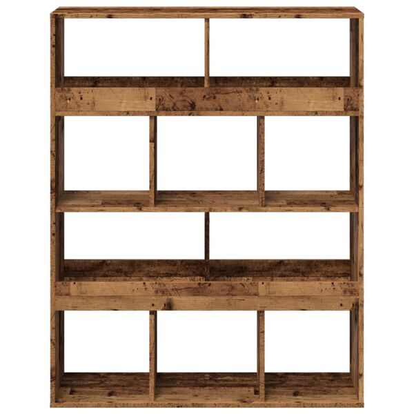 vidaXL Bookcase Old Wood 100x33x125.5 cm Engineered Wood