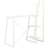 vidaXL Desk with Shelving Unit White 102x50x117 cm