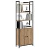 vidaXL Book Cabinet Artisan Oak 60 x 24 x 161 cm Engineered Wood