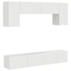 vidaXL TV Cabinet Set 4 pcs High Gloss White Engineered Wood