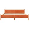 vidaXL Bed Frame without Mattress Wax Brown 180x200 cm Super King Solid Wood Pine