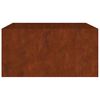 vidaXL Planter 80x80x40 cm Corten Steel