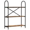 vidaXL Bookshelf 3-Tier 80 x 30 x 109 cm Engineered wood Smoked Oak