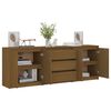 vidaXL Side Cabinet Honey Brown 180x36x65 cm Solid Pinewood