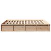 vidaXL Bed Frame Brown 150 x 200 cm Solid Pine Wood