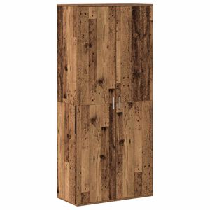vidaXL Highboard 80 x 39 x 178 cm Engineered Wood Old Wood