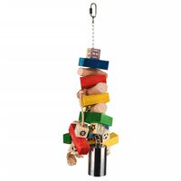 FLAMINGO Bird Toy Rainbow Hanger Bell Multicolour 52 cm