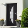 vidaXL Front Door Anthracite 98x190 cm PVC