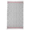 vidaXL Rug Grey 120x180 cm Cotton