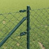 vidaXL Fence Post Green 0.8 x 25 m (60 x 60 mm mesh) Steel