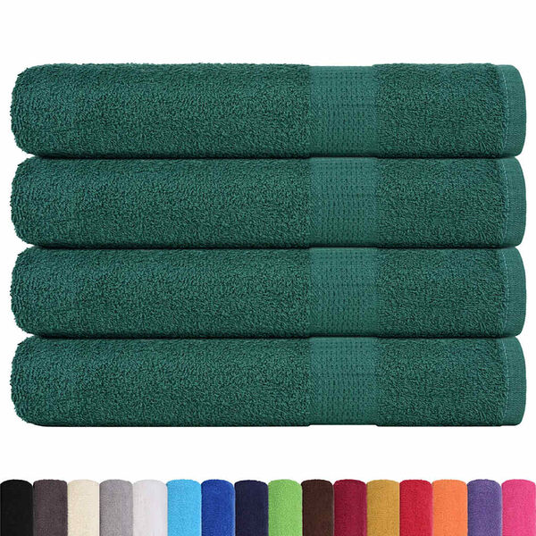 vidaXL Sauna Towels "FROGN" 4 pcs Green 80x200 cm 360 gsm