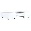 vidaXL Coffee Table High Gloss White 100x100x35 cm