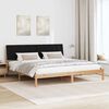 vidaXL Bed Frame with Headboard Brown 200 x 200 cm Solid Pine Wood