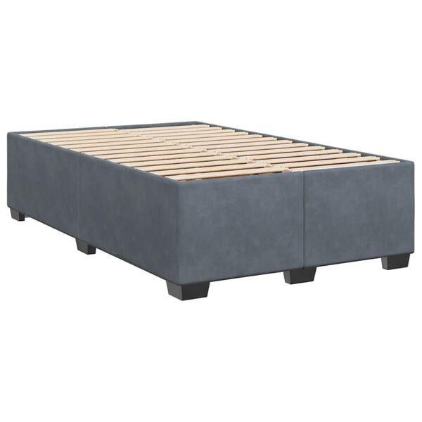 vidaXL Bed Frame without Mattress Dark Grey&nbsp;Double Velvet