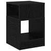 vidaXL End Table Black Oak 30.5 x 30 x 45 cm Engineered Wood