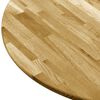 vidaXL Table Top Solid Oak Wood Round 23 mm 500 mm