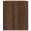 vidaXL Wall-mounted Bedside Cabinets 2 pcs Brown Oak 38x34x40 cm