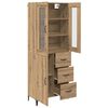 vidaXL Highboard Artisan Oak 69.5 x 34 x 180 cm Engineered Wood