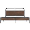 vidaXL Bed Frame without Mattress 160x200 cm Brown Oak Engineered Wood