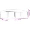 vidaXL Professional Party Tent 4x9 m Anthracite 90 g/m²