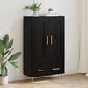 vidaXL Highboard Black Oak 69.5 x 31 x 115 cm Engineered Wood