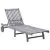 vidaXL Sun Lounger Solid Acacia Wood