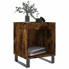 vidaXL Bedside Cabinet Smoked Oak 40x35x50 cm Engineered Wood