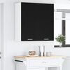 vidaXL Hanging Cabinet Black Oak 80 x 31 x 80 cm Engineered Wood
