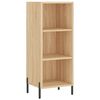vidaXL Highboard Sonoma Oak 34.5x34x180 cm Engineered Wood
