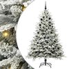 vidaXL Artificial Pre-lit Christmas Tree with Ball Set Green 210 cm