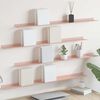 vidaXL Floating Shelf Wall-mounted 4 pcs Pink 100 x 9 x 2.5 cm Steel