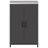 vidaXL Kitchen Storage with Shelf Black 60 x 50 x 92 cm Steel